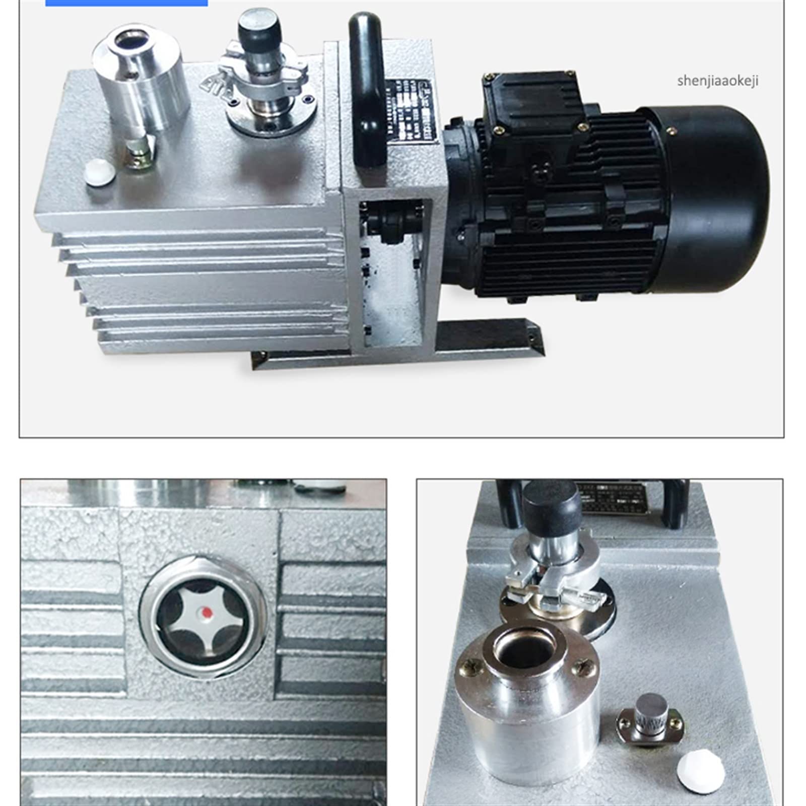 Pompa Perystaltyczna, 1400rpm Obrotowa Łopatkowa Pompa Próżniowa Dwustopniowe Laboratorium 2XZ-2 Małe Pompowanie Szeroko Stosowane Wizualny Miernik Oleju 370W 1 Sztuk