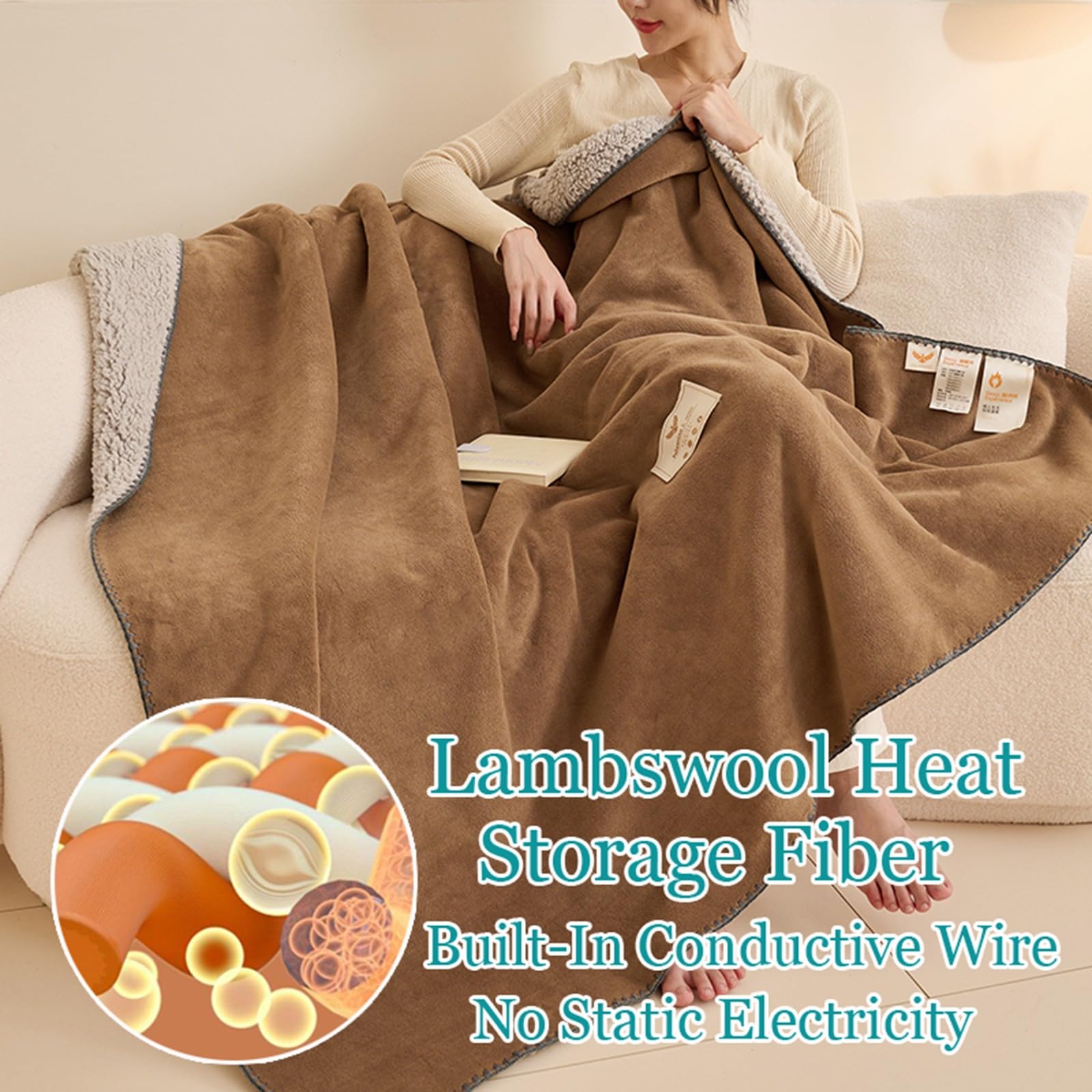 Amazon.com: ERTTGWGF Double Sided Fleece Blanket Full, Thick