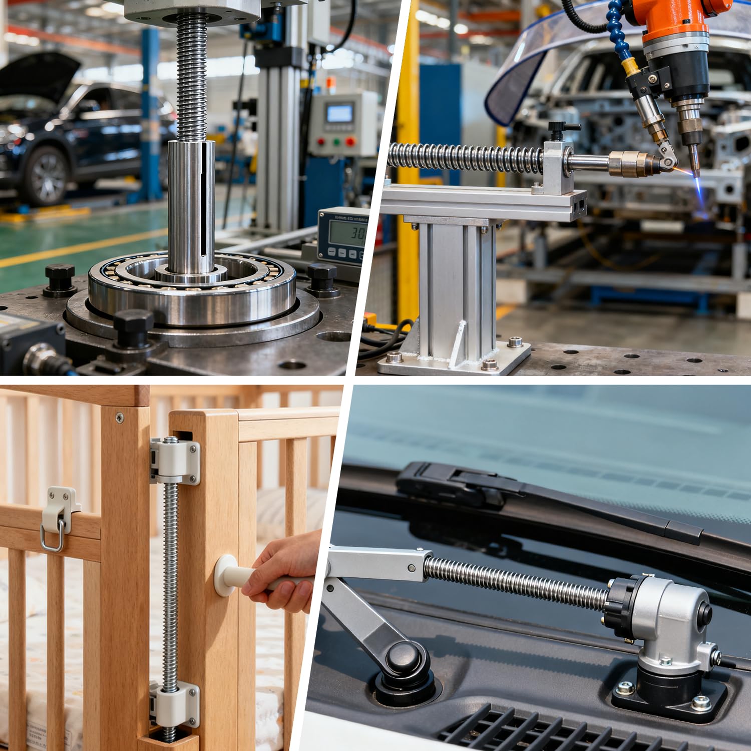 5Pcs Fully Threaded Rod & Studs, M2 x 50mm Long Threaded Screw, 0.4mm Thread Pitch, 304 Stainless Steel Right Hand Thread Bar Studs for Furniture Machinery Assembly