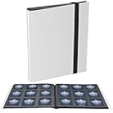 Card Binder, Upgraded 9 Pockets Trading Card Collection Binder for Cards, 360 Card Book Holder Album for Yugioh, MTG, TCG, Magic, Sports Cards - White