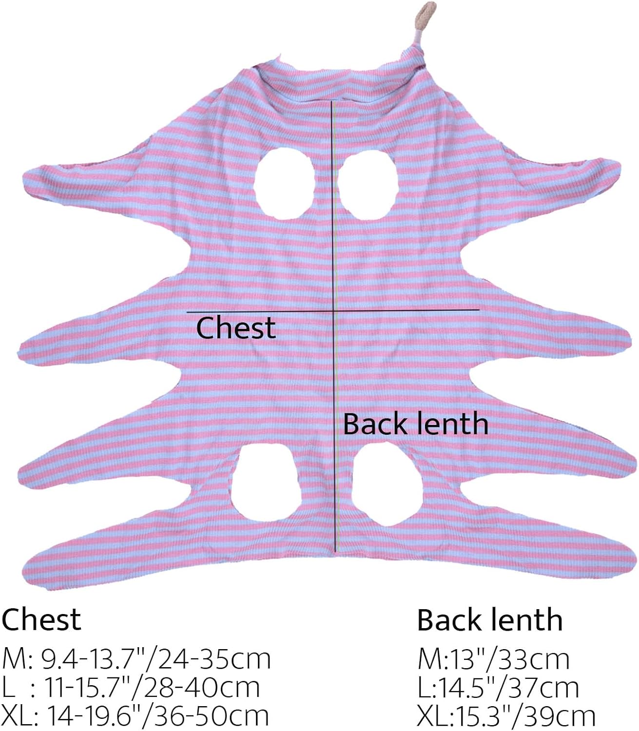 4 pcs Cat Surgery Recovery Suit, Dog Neuter Recovery Suit for Female Male Pets, Cat Onesie After Surgery Spay Neuter, Kitten Surgical Clothes, Bodysuit for Abdominal Wounds Skin Disease (Large)