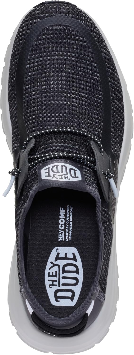 HEYDUDE Men’s Sirocco Stretch Sox Slip On Shoe | Lightweight Flexible Microsuede Upper for Travel & Everyday Wear