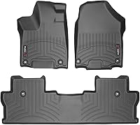 WeatherTech Custom Fit FloorLiners for Honda Ridgeline 1st & 2nd Row Black - Ultimate All-Weather Protection