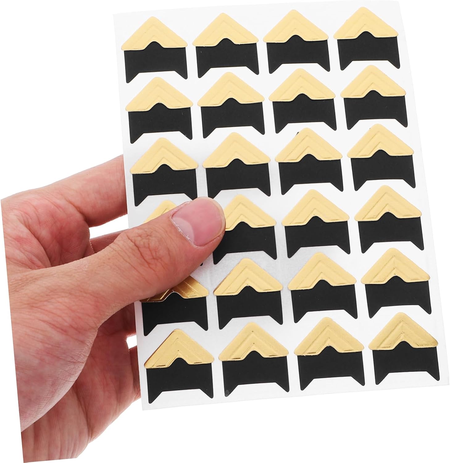 Artibetter 10pcs Self-Adhesive Photo Corners for Scrapbooking Album Stickers Adhesive Corner Stickers for Unique Photo Presentation Scrapbook and Diary