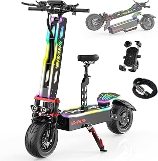GT9 Electric Scooter Adults - 7000W & 55MPH Fast E-Scooter with 60V38Ah Battery, 70-Mile Long Range, 12" Tire Dual Motor Foldable Electric Scooter with Removable Seat
