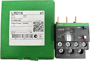 Relais De Surcharge Thermique Différentiel LRD16 Noir LRD16 9-13 A 1NO+1NC