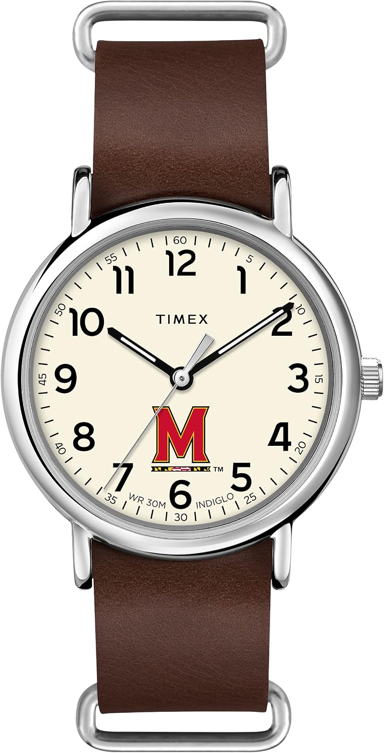 Timex Tribute Men's Collegiate Weekender 40mm Quartz Leather Strap