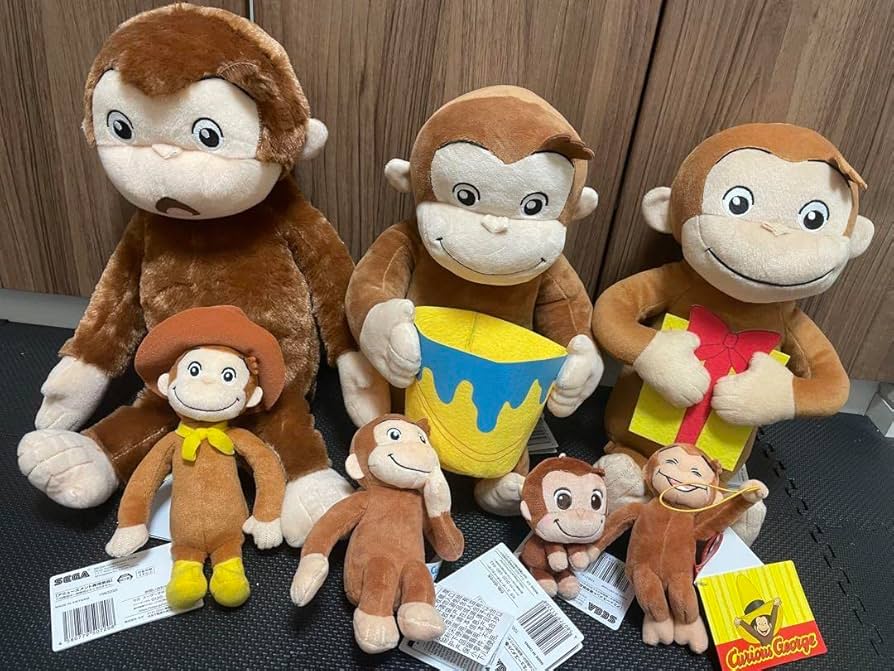 Amazon.co.jp: おさるのジョージ ぬいぐるみ7種セット : おもちゃ