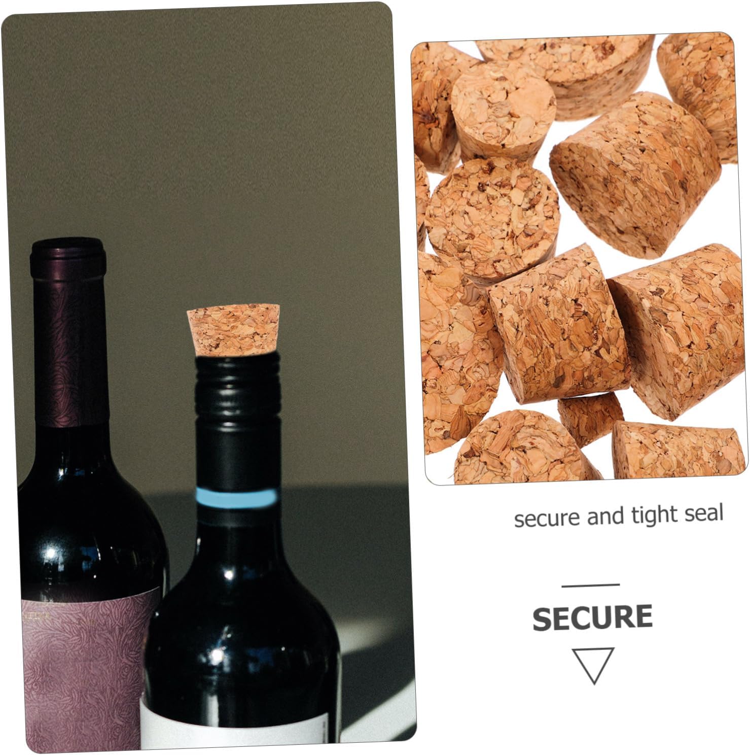 Cone Shaped Cork Wine Bottle Stopper for Craft Jars image 5