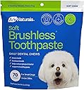 Ark Naturals Soft Brushless Toothpaste, Dog Dental Chews for Small Breeds, Freshens Breath, Unique Texture Helps Reduce Plaque & Tartar, 12oz, 1 Pack
