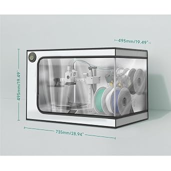 Compatible for Bambu Lab A1/A1 Mini AMS Lite 3D Printer Enclosure Constant Temperature Cover(A1 mini Combo)