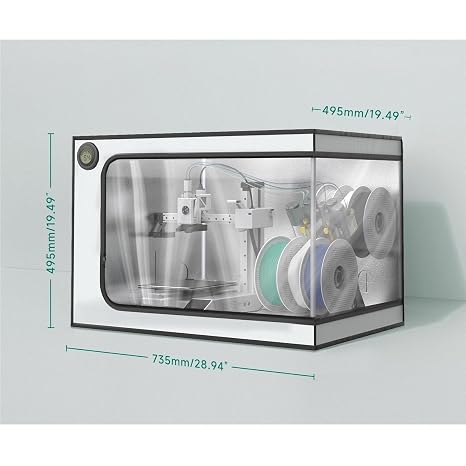 Compatible for Bambu Lab A1/A1 Mini AMS Lite 3D Printer Enclosure Constant Temperature Cover(A1 mini Combo)