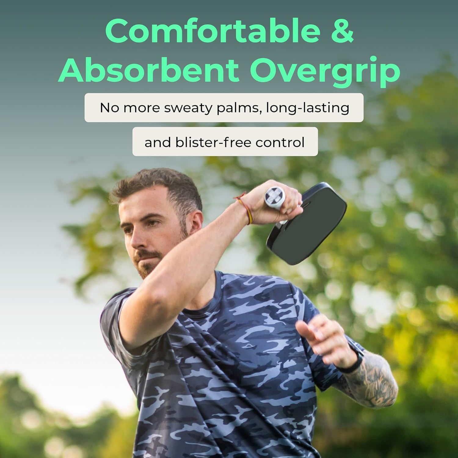 ADV Felttac Pickleball Grip Tape - 3, 6, 12, 30 Pack - Soft, Very Durable, Sweat Absorbing Pickleball Overgrip Tape - Dry & Comfortable Pickleball Paddle Grip Tape - Easy to Use & Easy to Install