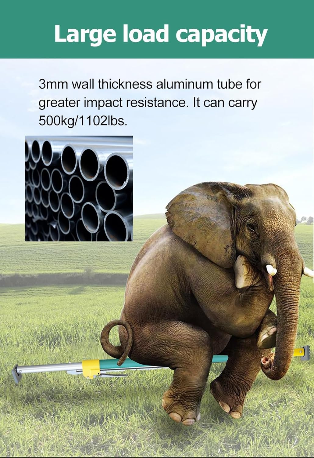 Cargo Stabilizer Bar - Heavy-Duty Adjustable Cargo Bar for Vans and Trucks, Ratcheting Design, Extends from 89 to 103.9 Inches