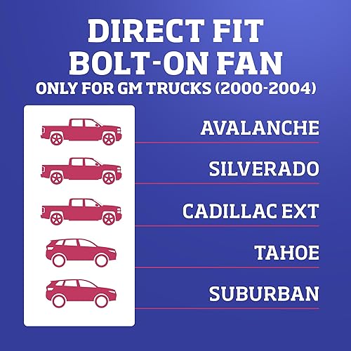 Miniatura 3 de Ventilador de camión Chevy (solo para núcleos de 34"), modelo 282 '00-'04, de Flex-a-lite
