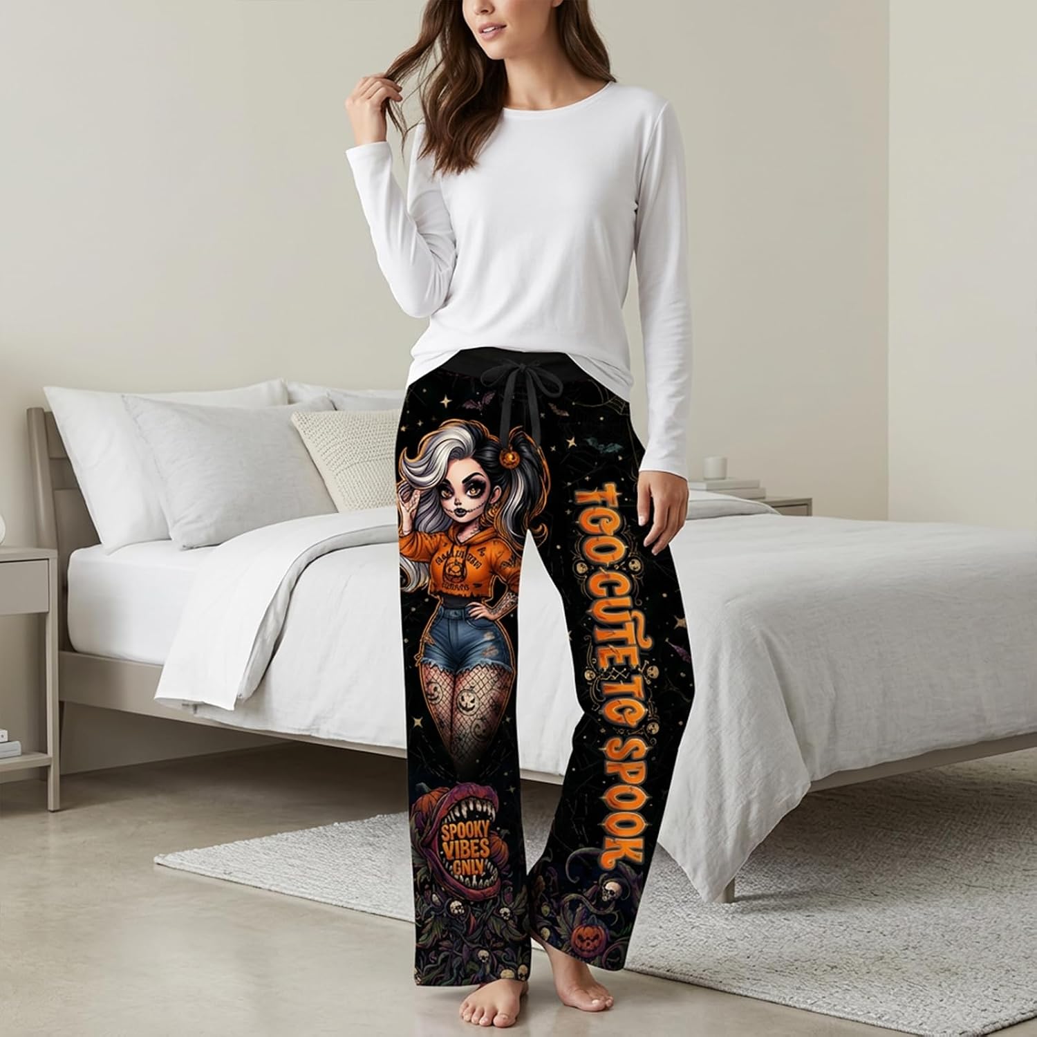 Pajama Pants For Women, Lounge Pants, Pjs Bottoms with Pockets Sleep Comfy Lounge Pants For Women Funny, Humorous