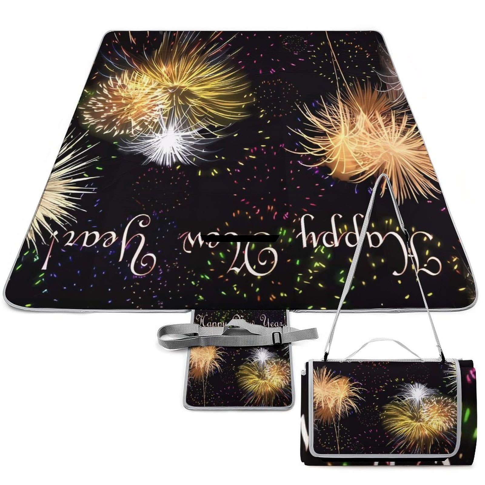 Tapis de pique-nique imperméable et résistant à la chaleur avec poignée de transport