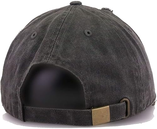 Miniatura 4 de Gorra de béisbol vintage con letra inicial F de algodón bordado, ajustable, desgastada, para papá