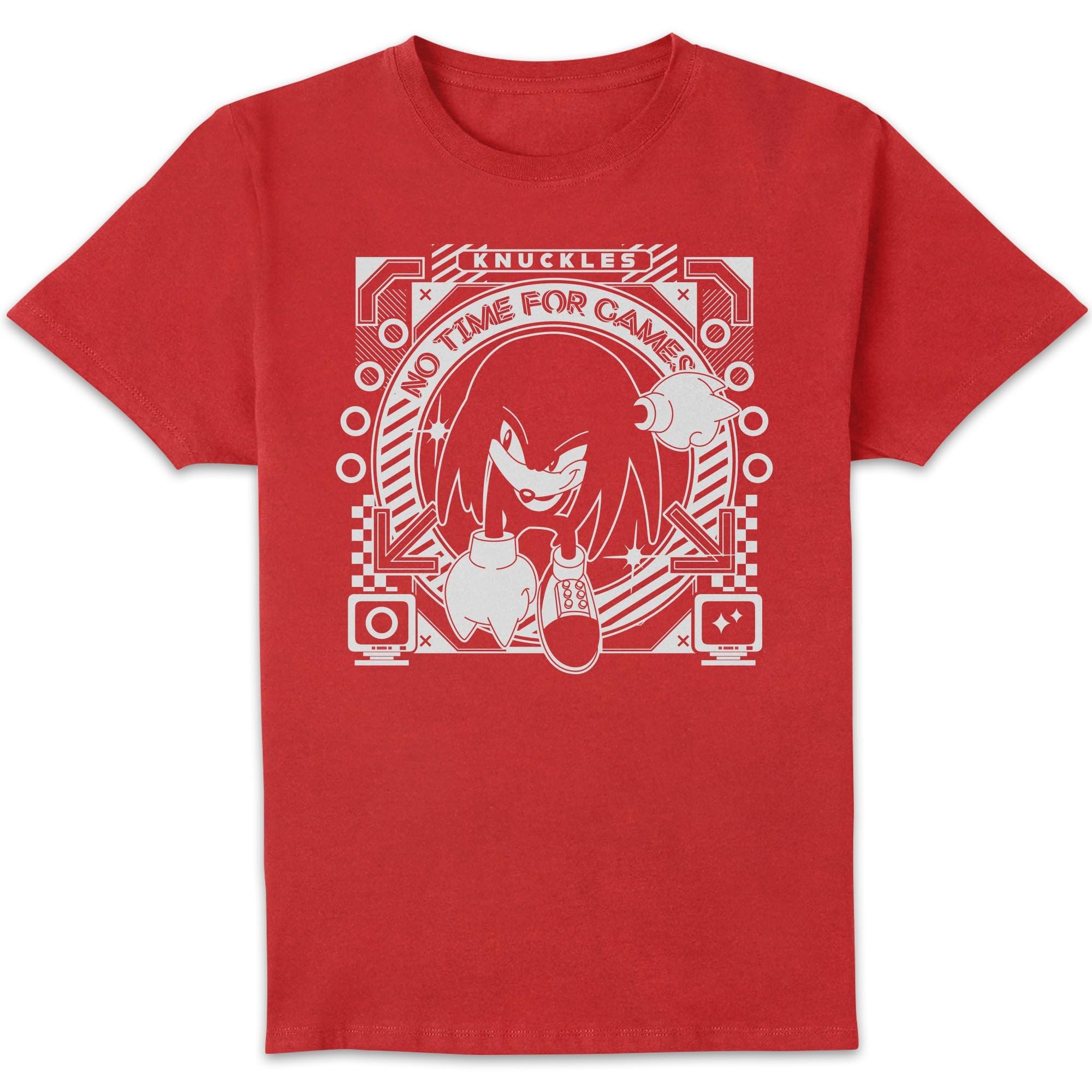 Sonic The Hedgehog Unisex Red Knuckles Men's T-Shirt - | Size: 2XL