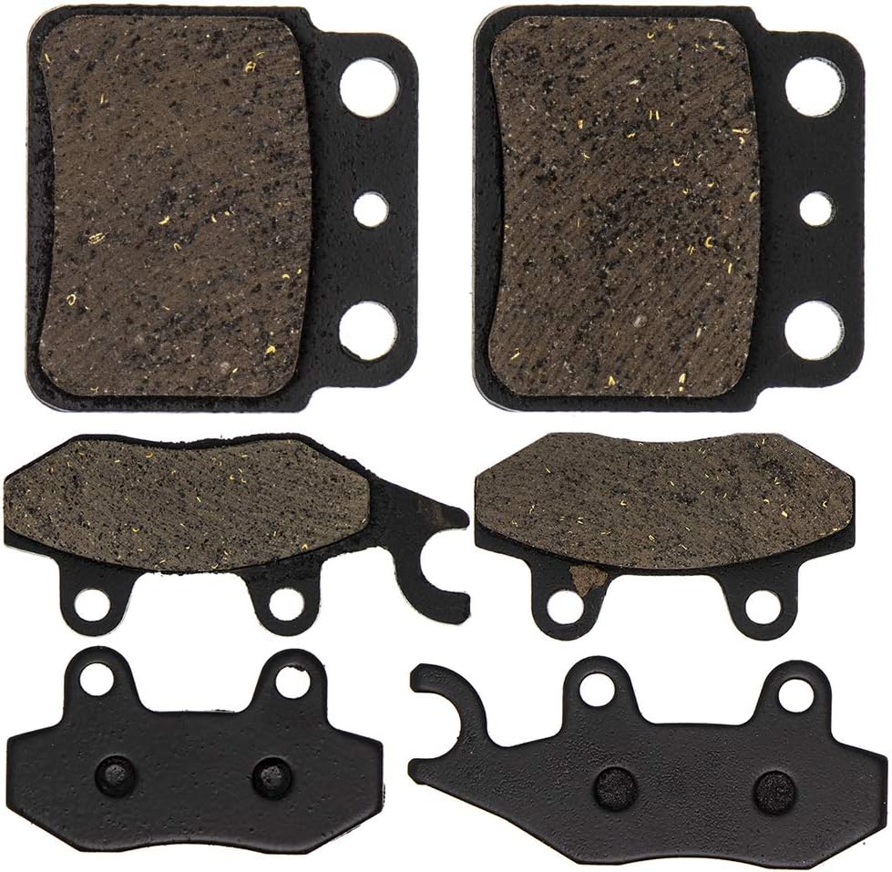 NICHE Brake Pad Kit for Suzuki Quadracer 450 69100-01810 59100-09870 59100-09860 Front Rear Organic