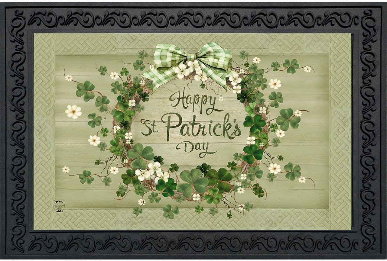Briarwood Lane Lucky Shamrocks Doormat