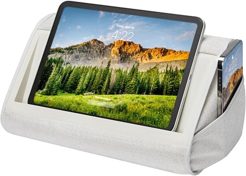 LapGear Tablet Pillow Stand - Almond, 11 Slot