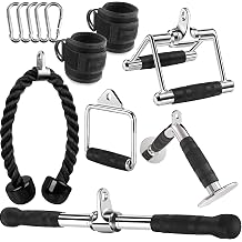 Cable Machine Attachment, LAT Pulldown Attachments, Home Gym Accessories, Triceps Pull Down Attachment