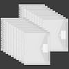 20 Waterproof Document Pockets 11 Hole Edge Collector Folders with Label Pocket - Folders for Documents Organizing Office Supplies Homework