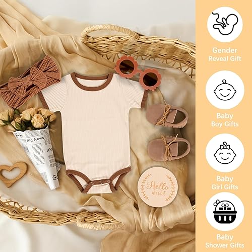 Miniatura 7 de iAOVUEBY Regalos de bebé niña, regalos de baby shower para niñas, regalo único para bebés, artículos esenciales para recién nacidos, gafas de sol