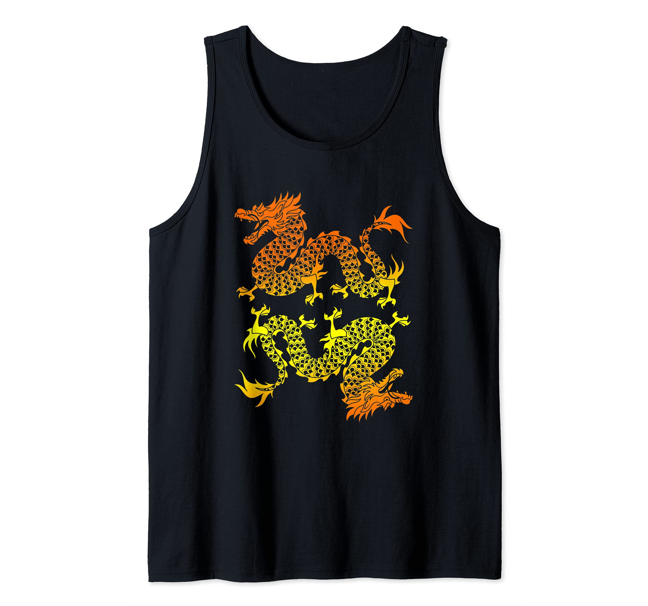 China Mythical Fantasy Asian Animal Creature Chinese Dragon Tank Top
