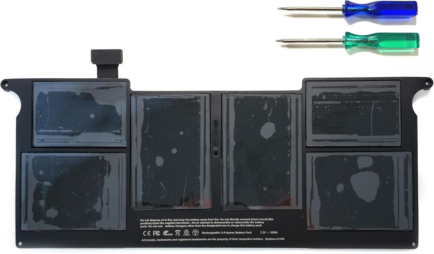 7.3V 35WH A1406 Replacement Laptop Battery Compatible with Apple MacBook Air 11" A1370 2011 A1465 2012 020-7376-A 020-7377-A MC968 MC969