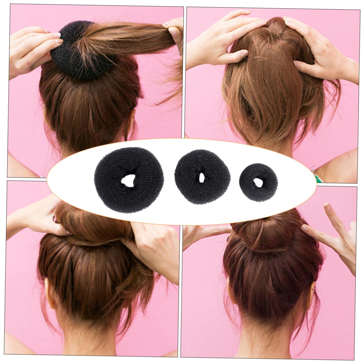 Beavorty 2 Set Di Strumenti Per Chignon Per Ragazzi E Ragazze Porta Chignon A Ciambella Strumento Per Lo Styling Dei Elegante E Facile Da Usare 15 Pezzi*2