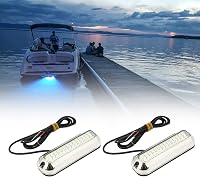 Akozon LED Vízalatti Hajó Lámpa 2db 1500LM Navigációs Fény Vízálló 2