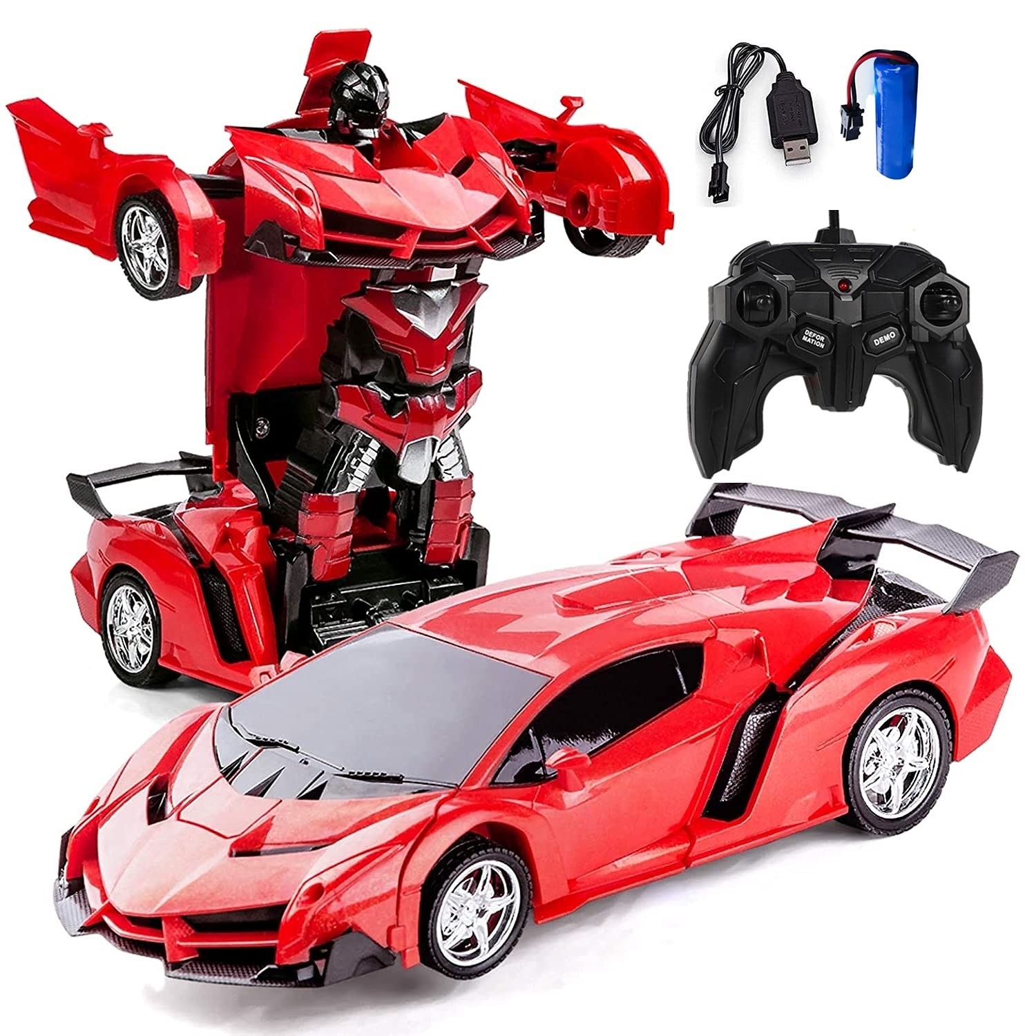 Amazon.co.jp: 多機能 変形玩具車 RCカー ラジコンカー ロボット