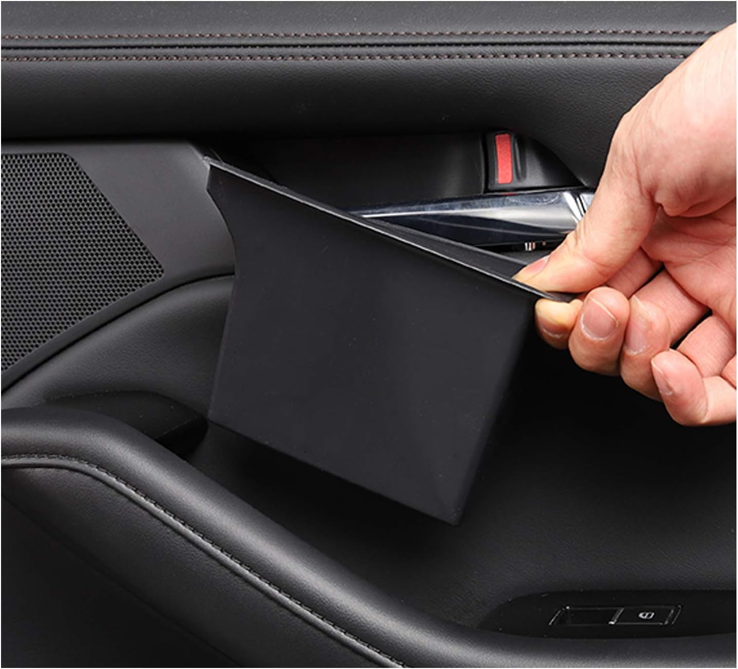 SKTU 2PCS for 2019-2026 Mazda 3 Mazda3 2020-2026 CX-30 Door Handle Organizer 2024 2025 2026 CX30 Door Side Storage Box ABS Tray Insert Glove Pallet 2024 2025 2026 CX-30 Accessories (Rear Door)