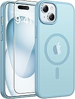 Vista 101 de FNTCASE - Funda para iPhone 15, iPhone 14 y iPhone 13, magnética, translúcida, fina y antigolpes, protección de grado militar, resistente a caídas