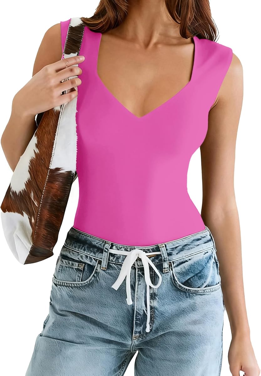 Avidlove Body Suits for Womens Sexy Bodysuit Tank Top Thong Body Suit Seamless Double Lined Going Out Tops