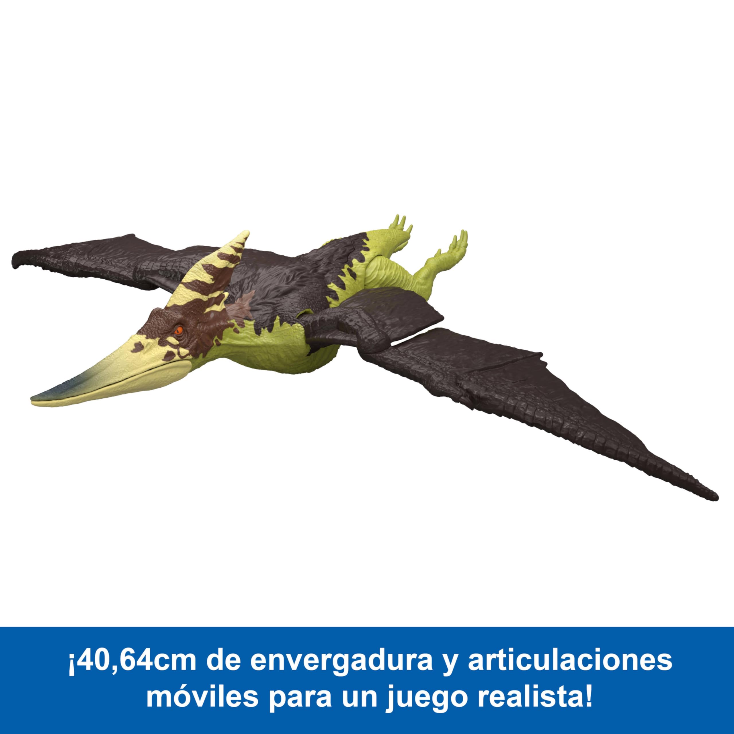 Mattel Jurassic World Rugido Salvaje Figuras de Dinosaurio con Ataque de mordisco en múltiples direcciones y Sonido, Juguete articulado, Juego Digital (Las Especies Pueden Variar), JKL78