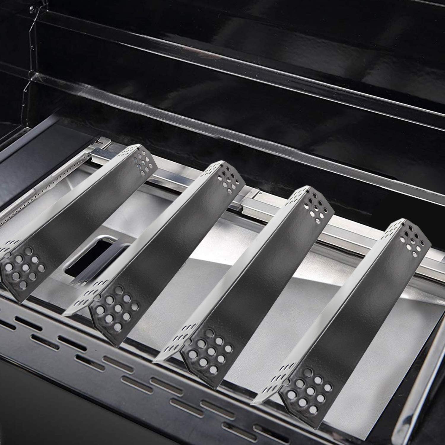 Hongso 14 9/16" Grill Heat Plates for nexgrill Replacement Parts 4 Burner 720-0830H 720-0830X 720-0925P, Grillmaster 720-0697 and Other Models