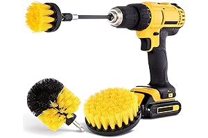 Drill Brush Attachment Set for Quick & Effortless Bathroom Cleaning