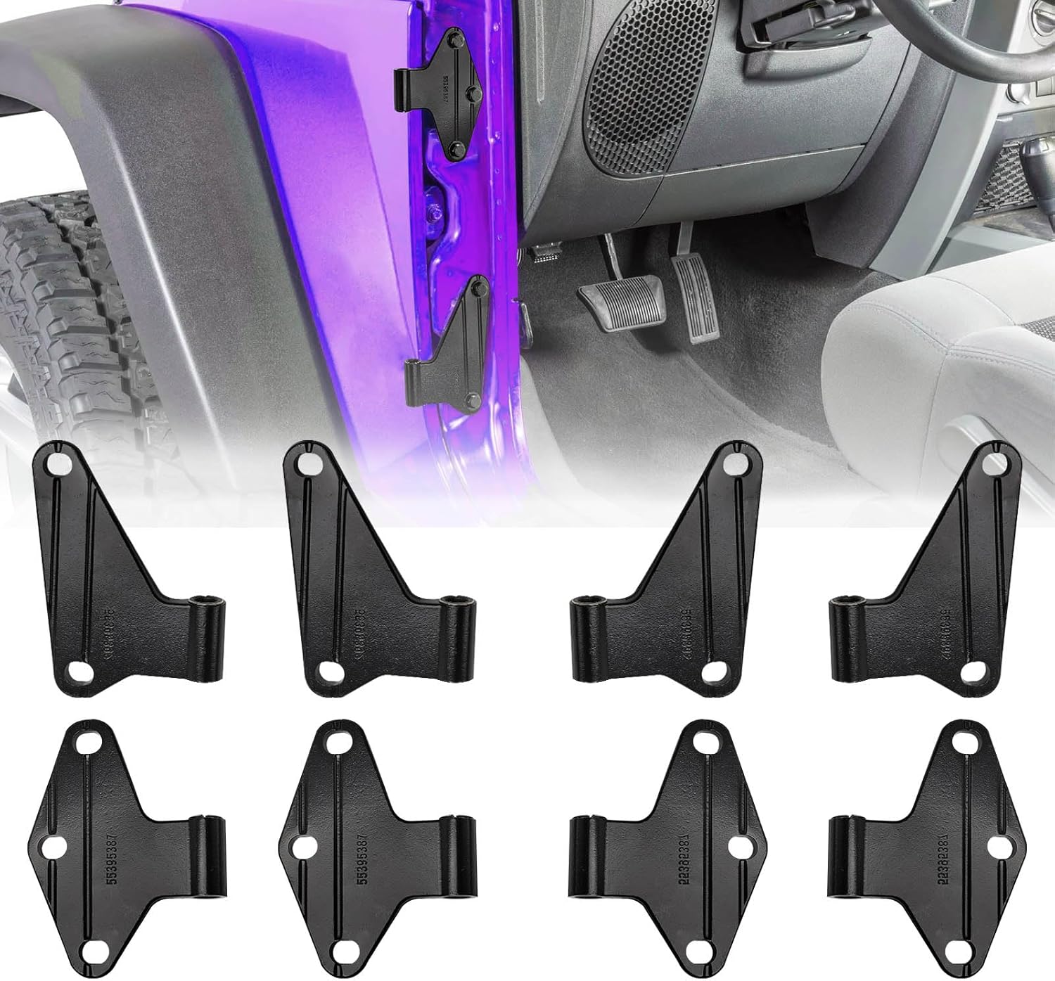 Body Door Hinge Compatible with Jeep Wrangler JK JKU