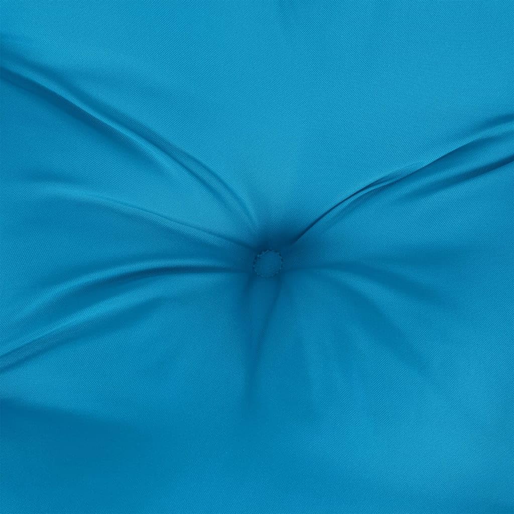 vidaXL Lot de 6 Coussins de Palette, Galette de Siège Imperméable, Coussin de Jardin, Décoration d'Extérieur Terrasse, Bleu Clair 50x50x7 cm Tissu Oxford