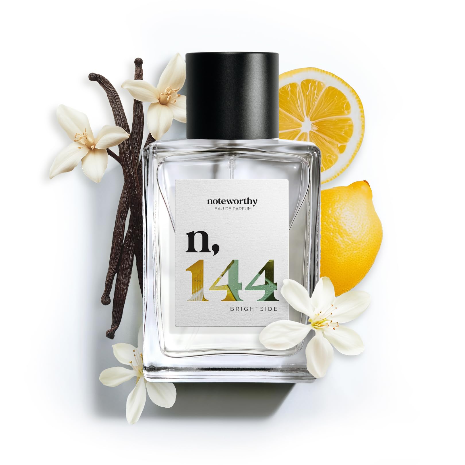 Noteworthy n 144 Brightside Eau De Parfum Citrus Vanilla Sophisticated Warm Fragrance for Any Occasion Long-lasting Unisex Perfume