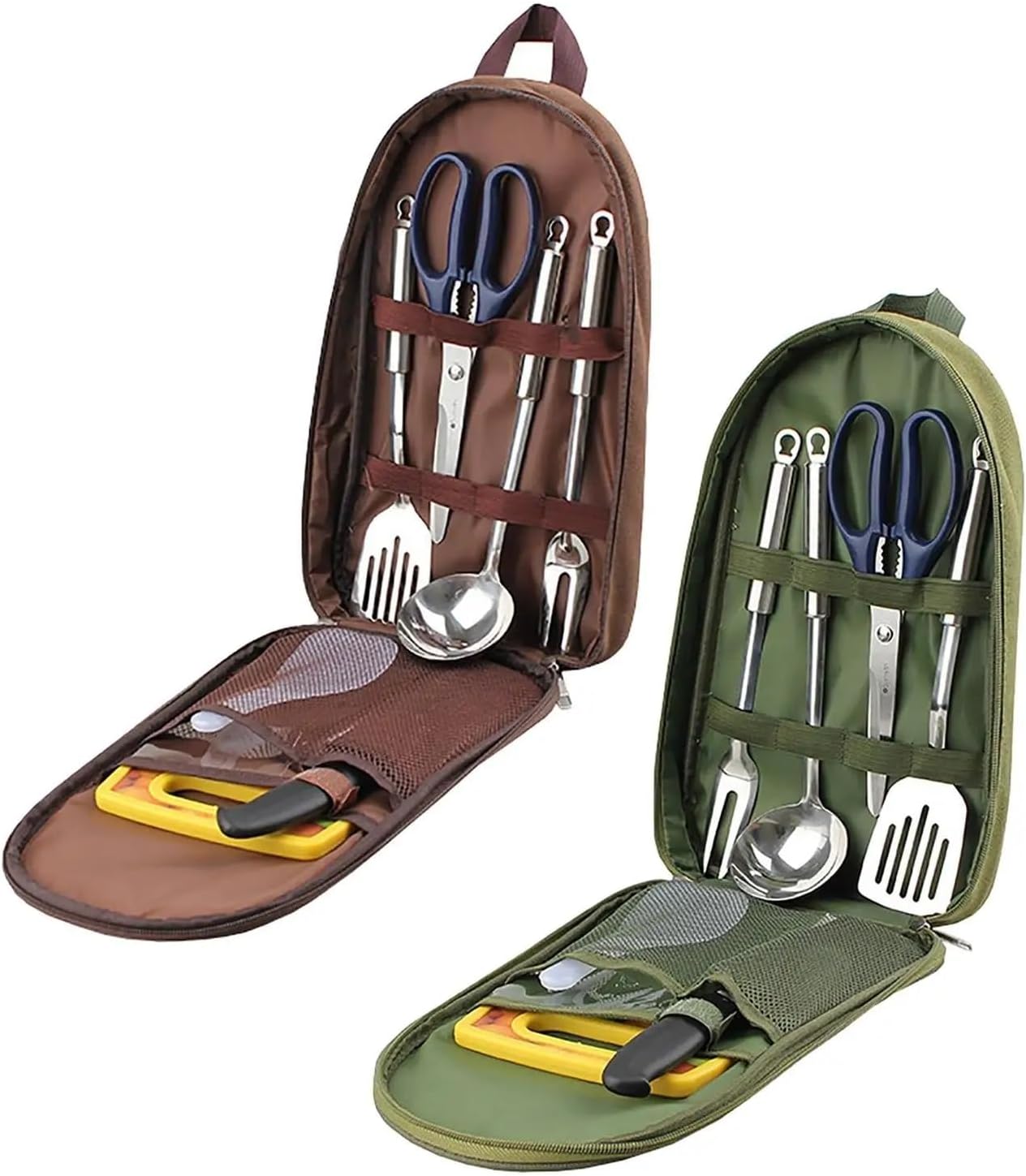 Camping Utensil Set 2 PCS Portable Camping Cooking Utensil Set Kitchen Tool Cookware Kitchenware