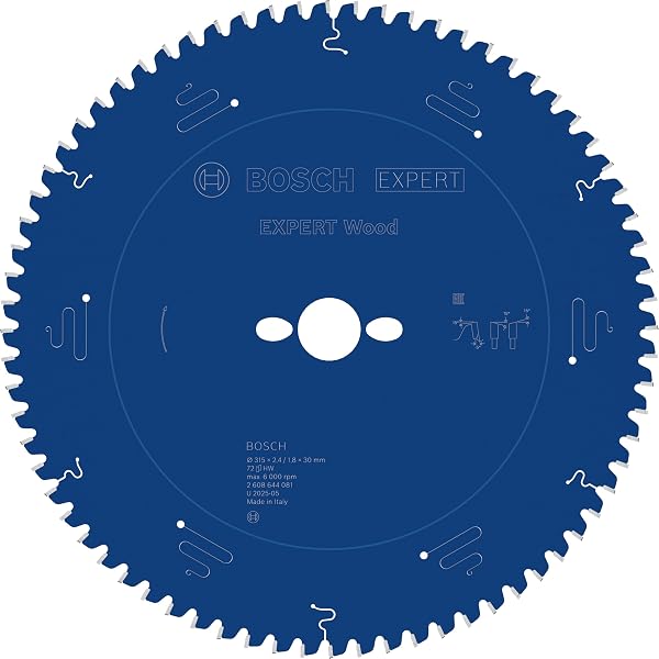 Bosch dairesel testere bıçağı Expert için ahşap, 315 x 30 x 2,4 mm, diş sayısı 72, 1 adet, 2608644081