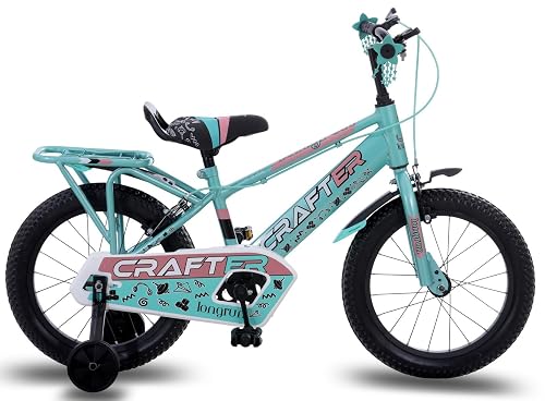 longrun 16T Cycle for Kids 4-7 Years Boys and Girls | Bicycle for Kid with Training Wheels | Kids Cycle for 4 to 7 Years with Adjustable Seat | Easy 4-Step Setup | 95% Fitted | 16 Inch Kid Cycle