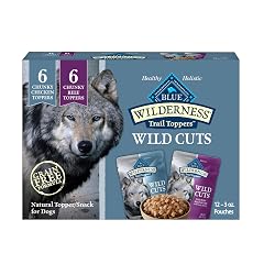 Blue Buffalo Wilderness Trail Toppers Wild Cuts Wet Dog Food Variety Pack High-Protein Grain-Free Made with Natural Ingredients