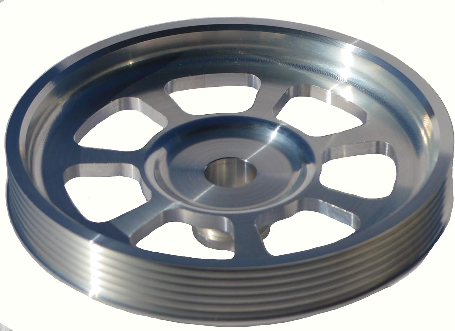 Billet 6 rib Power Steering Pulley for Truck or Ls with Truck Spacing