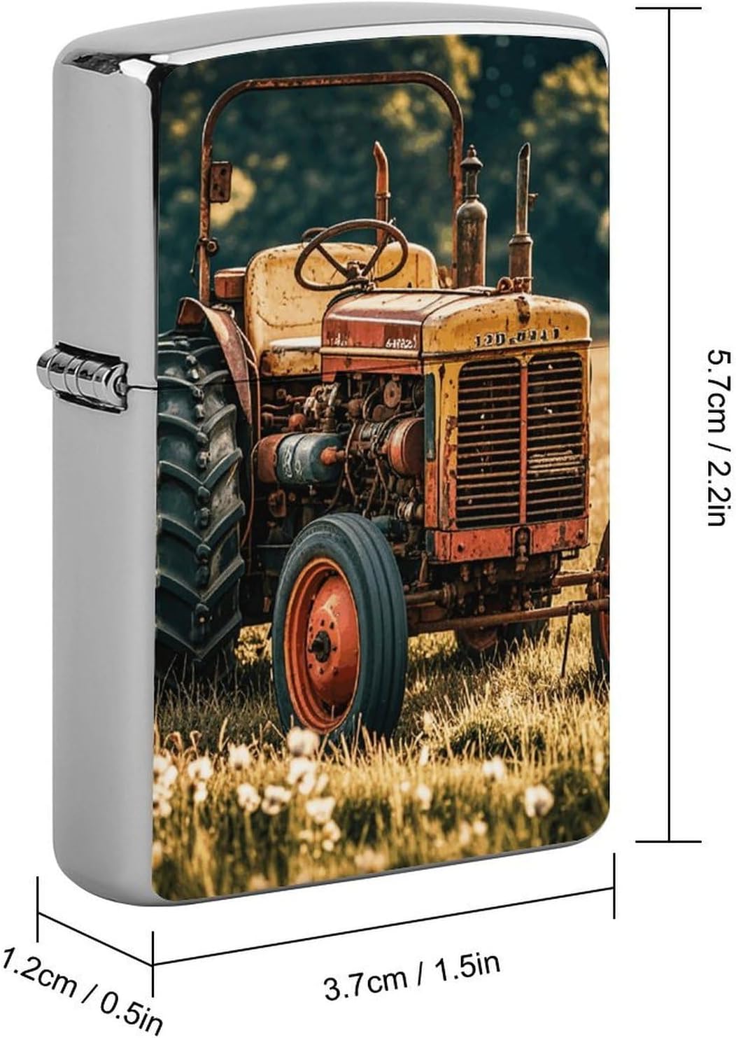Old Tractor Photoes Farm Metal Lighter Case Cute Lighters Cover image 2
