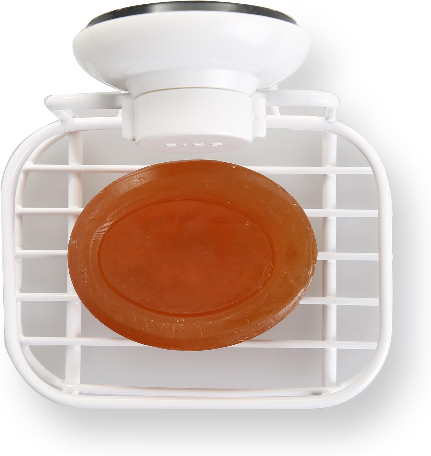 BINO SMARTSUCTION White Shower Caddy, Soap Dish